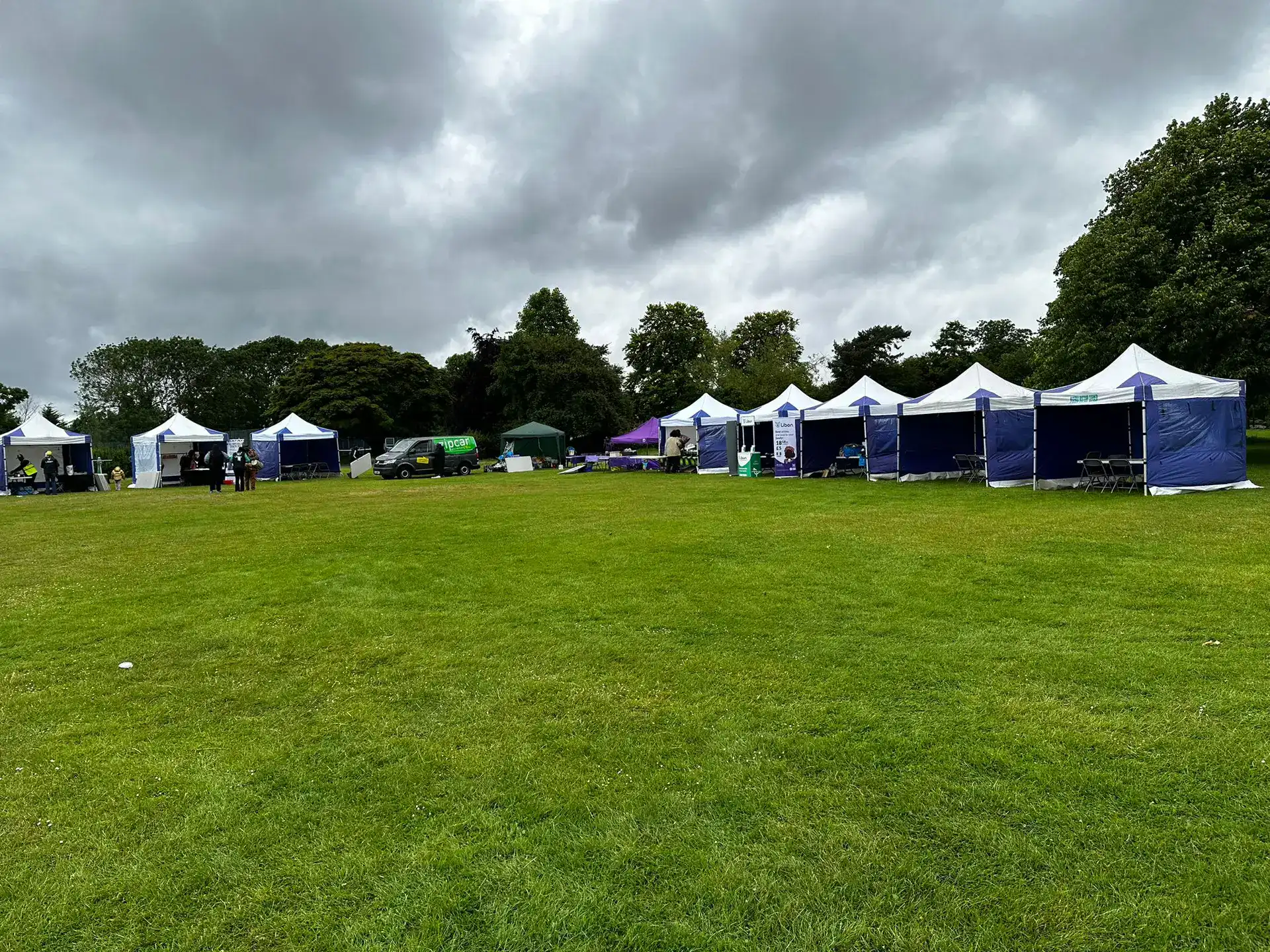 3m x 3m Gazebo Tent (blue / white)