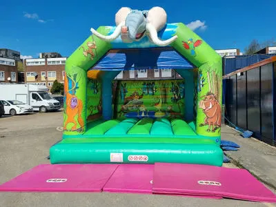 All Age Elephant Jungle Bouncy Castle