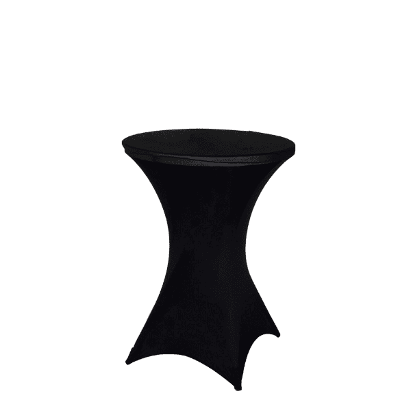 Black Spandex Poseur Table Cloth