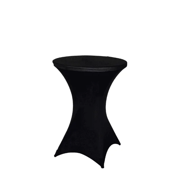 Black Spandex Poseur Table Cloth